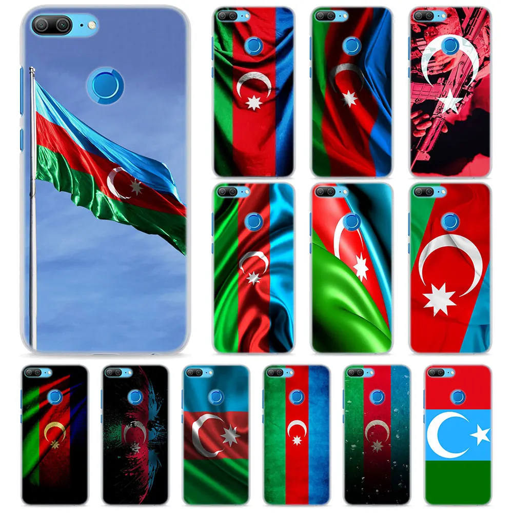 

Grungy Azerbaijan Flag Phone Cases for Huawei Honor 8 9 10 Lite Hard PC Case Cover for Honor 4C 6C Pro 6x 7x 8x 7s Case