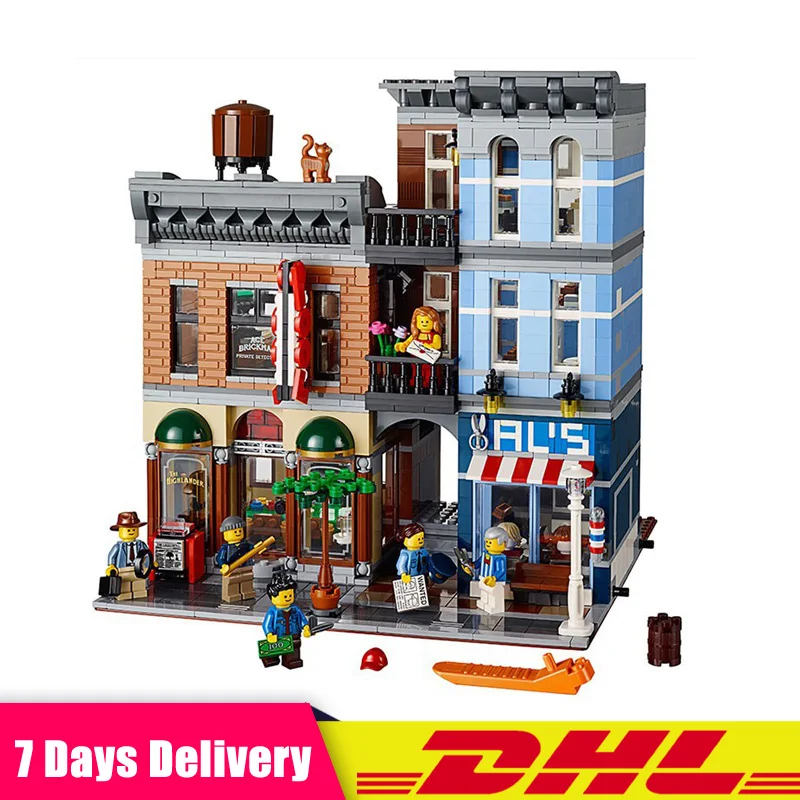 

Detective's Office City Model Building Blocks Bricks Modular Christmas Gift Toys Compatible LegoINGlys 10246