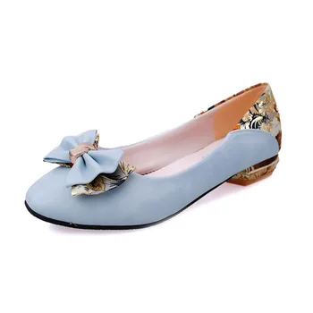 

Women's shoes in the autumn of 2018, female students of the bow shoes, Korean version of large size leisure shoes Four seasons