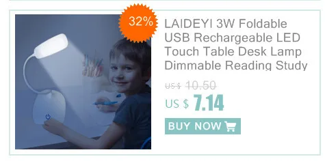 Laideyi 5 Вт USB Перезаряжаемые светодиодный сенсорный Таблица Настольная лампа затемнения Рединг исследование свет студент защиты глаз три