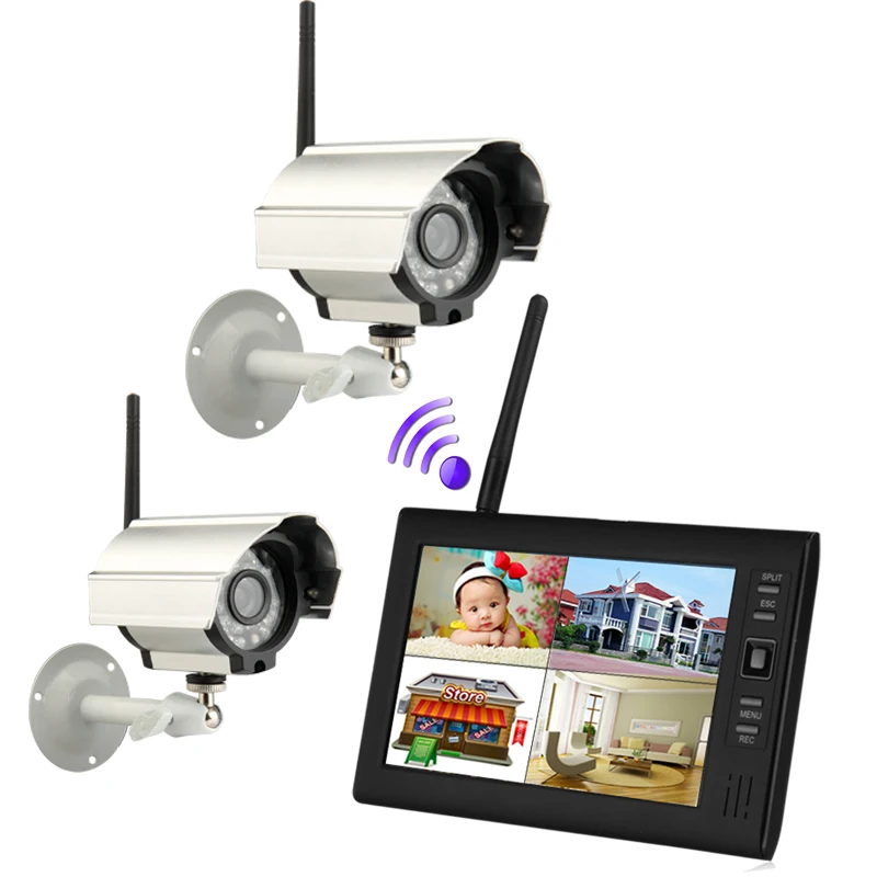 

7 Inch 1V2 Wireless Digital Baby Monitor IR Night Vision