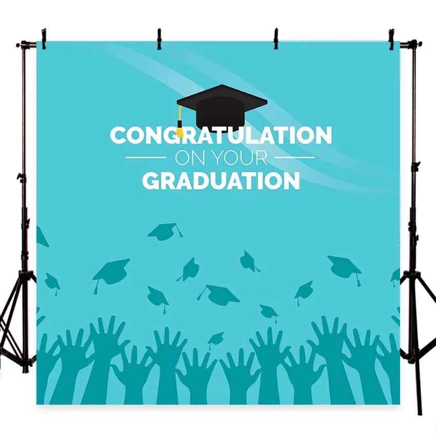 Graduation Party Photo Booth Backdrop Congrats Grad Banner