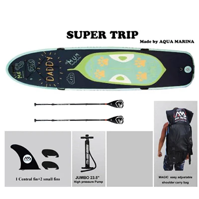 Аква-Марина супер путешествие 12'" BT-18S надувная доска для серфинга наборы надувной каяк стоячий весло доска дропшиппинг - Цвет: B-1pc glass paddle