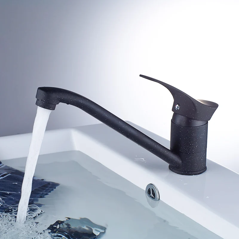 Fapully Kitchen Faucet Mixer Water-Saving Polished White Basin Mixer Brass Tap Vessel Vanity Sink Water Faucet