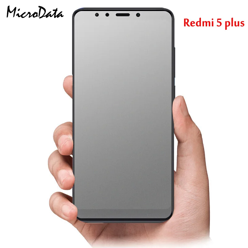 Матовое стекло MicroData для Xiaomi Redmi 5 Plus 5A закаленное без отпечатков пальцев 9H Защита