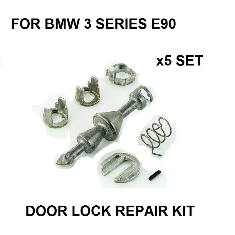 X5 Set Door Lock Cylinder Repair Kit Front Left / Right For Bmw 3