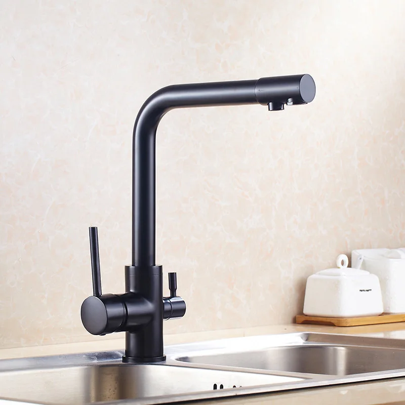 Kitchen Faucets Solid Brass Crane For Kitchen Filter Mixer Three Ways Sink Mixer 3 Way Chrome Kitch - 33038575346