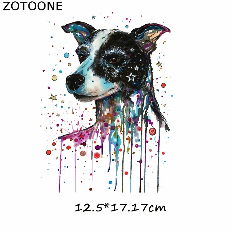 ZOTOONE лошадь Сова патч Зебра Кошка наклейки в форме собак железо на патчи для одежды футболка теплопередача Diy аксессуар аппликации G