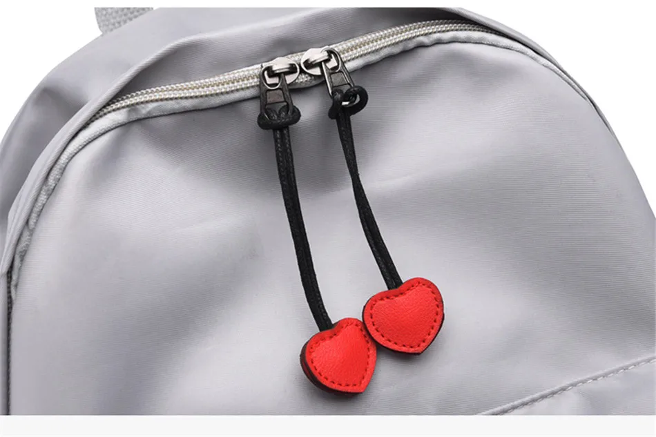 Водонепроницаемый Оксфорд рюкзак для женщин сердце дорожные сумки со шнурком для девочек-подростков школьный рюкзак для женщин рюкзаки преппи Mochila