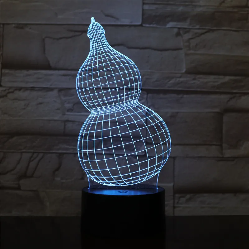 

Gourd Led Night Light USB Touch Sensor RBG Novelty Lighting Child Kid Baby Gift Gadget Cucurbit Table 3D Lamp Decor Dropshipping