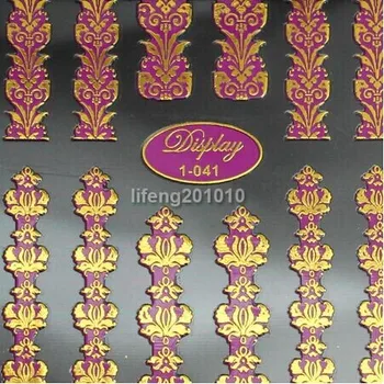 

7 Colors High Quality Neon 3D Nail Art Sticker Decals For Nail Tips Decoration Tools Beauty hot stamping design mix lot