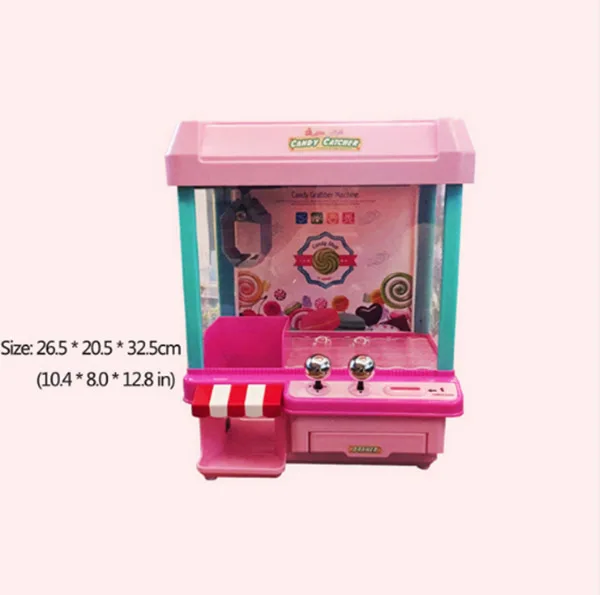 Мини-конфетный захват, ловушка, коготь, монета, игровой автомат, кран, аркадная машина, игры, игрушки, куклы, захват, дети, отличные игрушки, подарки - Цвет: Pink