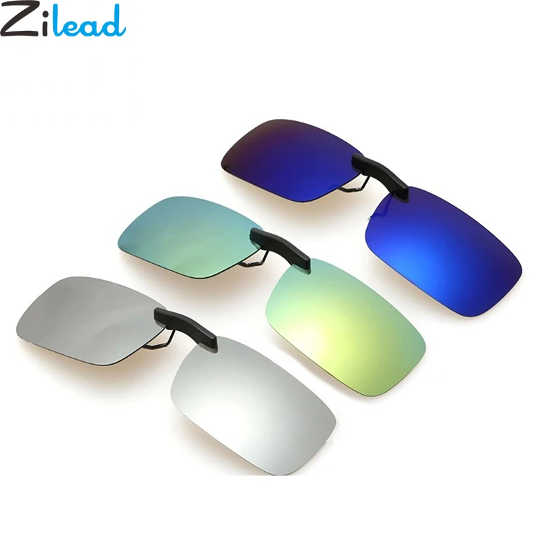 

Zilead Square Polarized Sunglasses Clip For Women Men Coating Myopia Clip On Sunglasses UV Eyewear Night Vision Driving Glasses