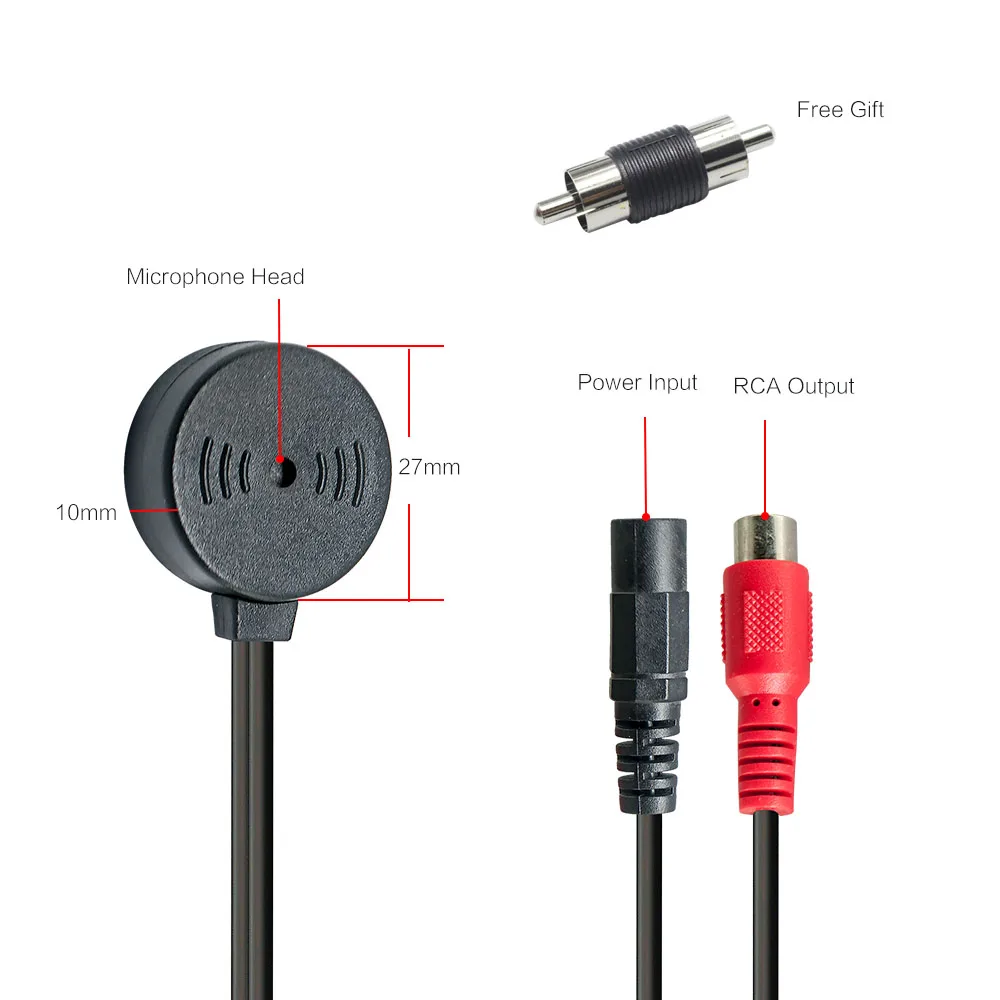 Autoeye водостойкий мини-микрофон CCTV Микрофон Высокая чувствительность микрофон аудио пикап Устройство для ip-камеры DVR