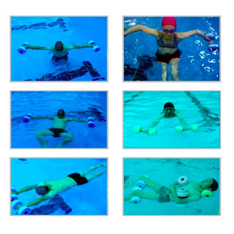 Аэробика гантели Вес плавательный бассейн комплект для упражнений тренировки EVA гантели Средний водный с изображением тяжелоатлетов тренировки