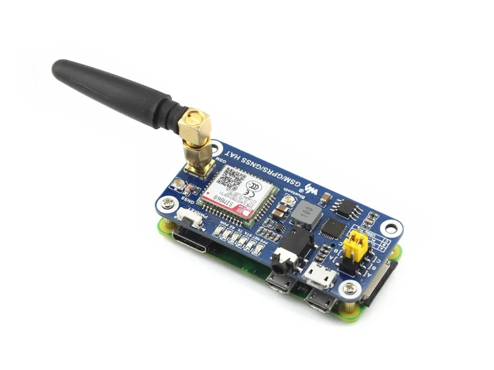 Низкая мощность SIM868 GSM GPRS GNSS Bluetooth 3 0 шапка для Raspberry Pi 2B/3B/Zero W Поддержка sms звонков