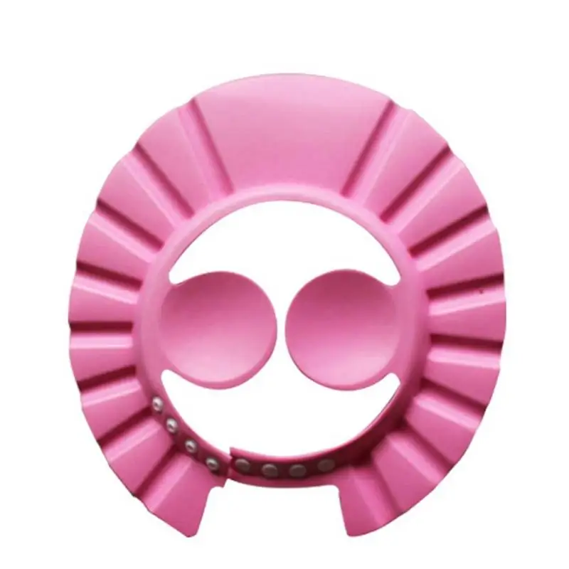 Pink 2 цвета регулируемая детская шапочка для душа защита детей ребенок шампунь Мытье Ванны волос Щит шляпа Водонепроницаемый предотвратить воду в ухо - Цвет: Pink