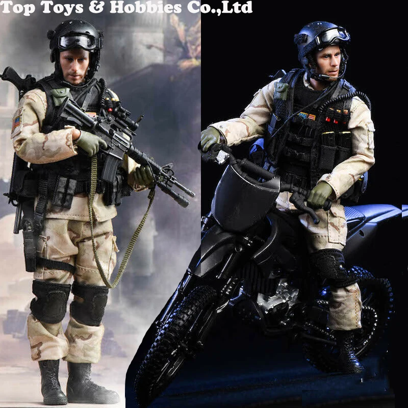 

For collection full set soldier doll figure PLAYHOUSE PH 1/6 Soldier US Military Navy Seal Team 6 Double K9 w/dog Figure Toy