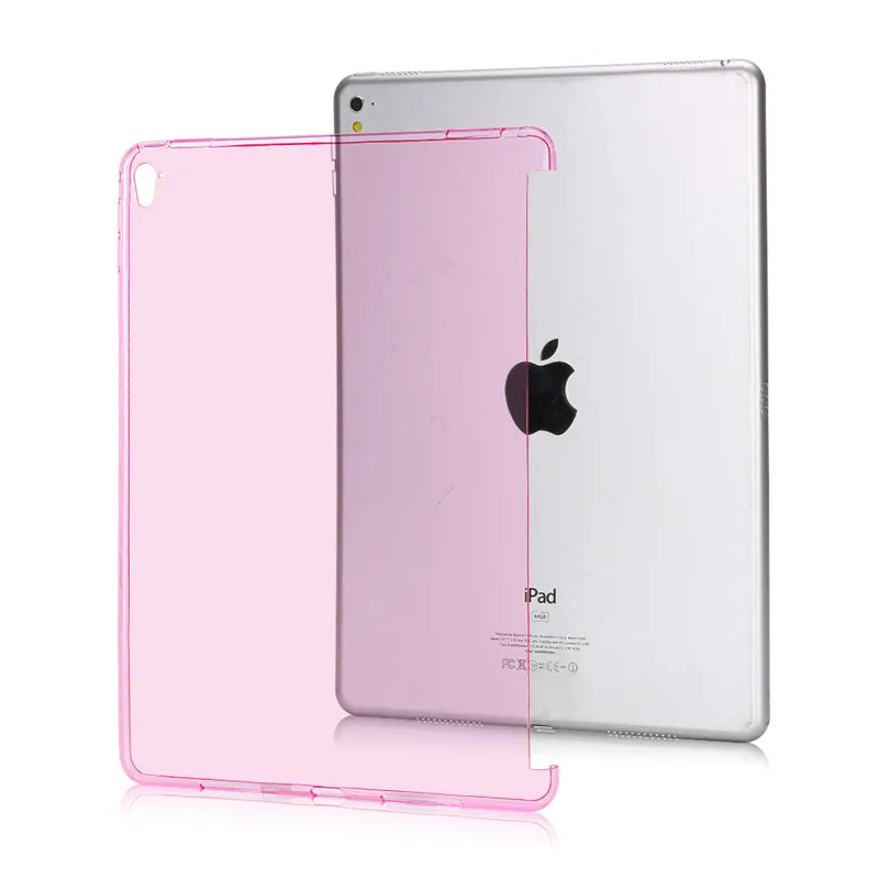 Redlai для iPad Pro 12,9 старый A1584 A1652 TPU Мягкий Прозрачный чехол для телефона силиконовый защитный чехол - Цвет: Розовый