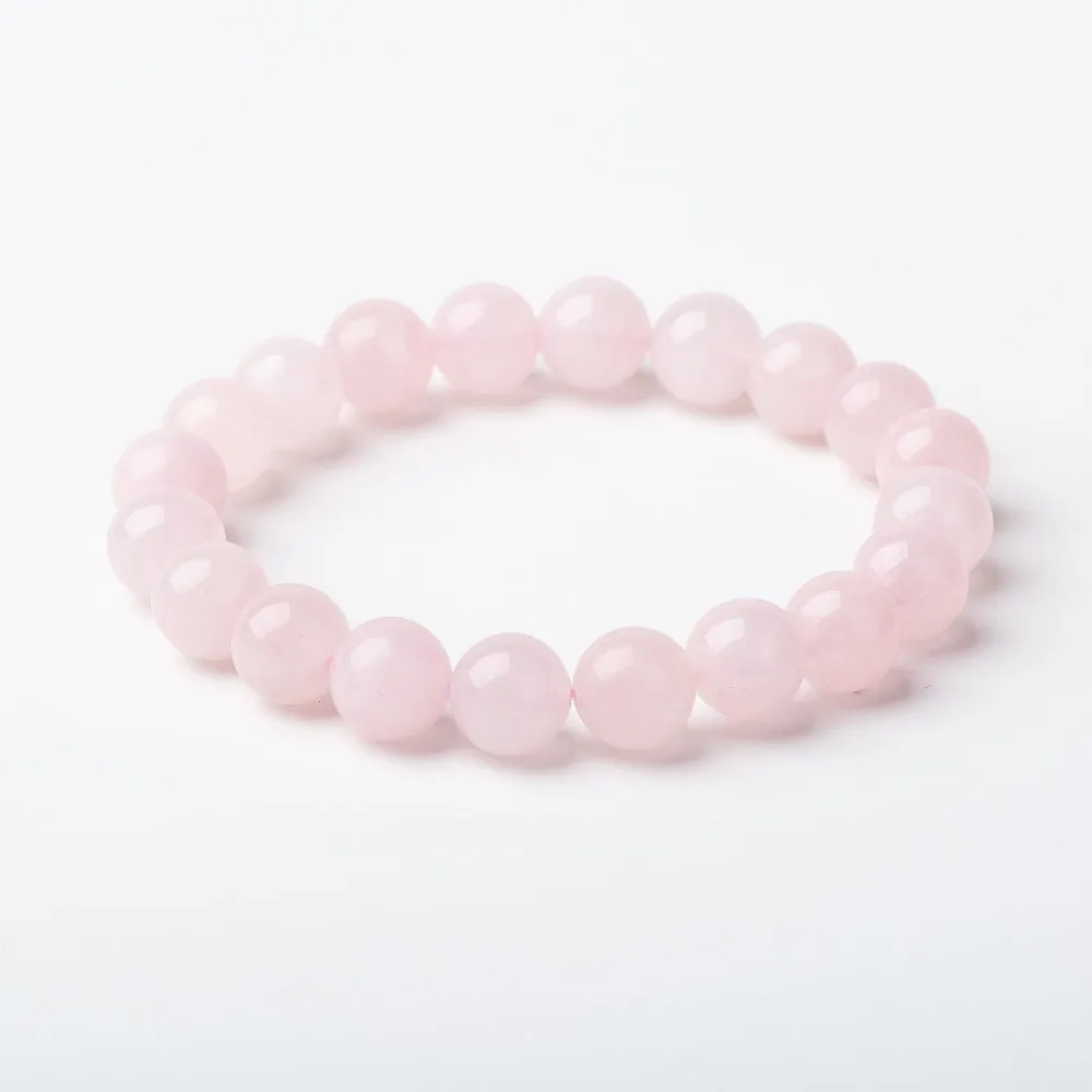 

Meajoe Natural Stone Love pink crystal Bead Bracelet