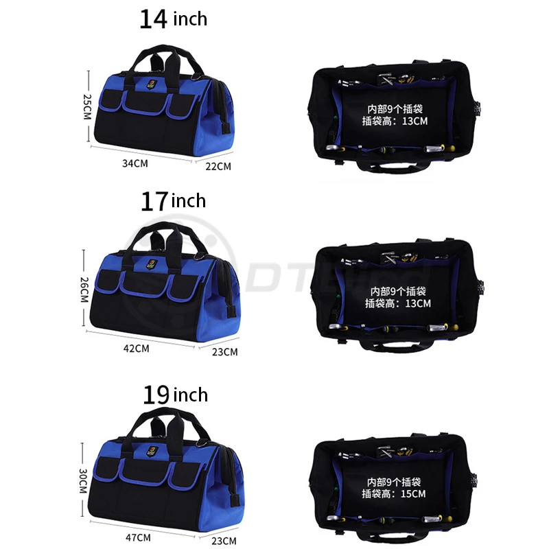 1 шт. водонепроницаемые сумки для инструментов большой емкости сумки для инструментов многофункциональный утолщенный рабочий Карманный ремонтный набор инструментов 1" 17" 19"