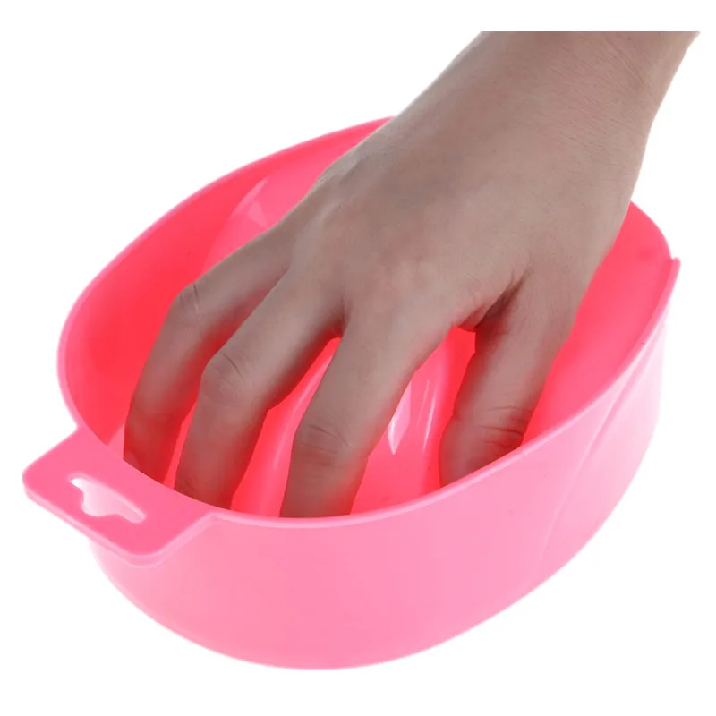 Monja для маникюра палец моющее Очищение замочить очистки чаши акриловый лак для ногтей УФ-гель Удалить лоток для ванной комнаты маникюрные инструменты