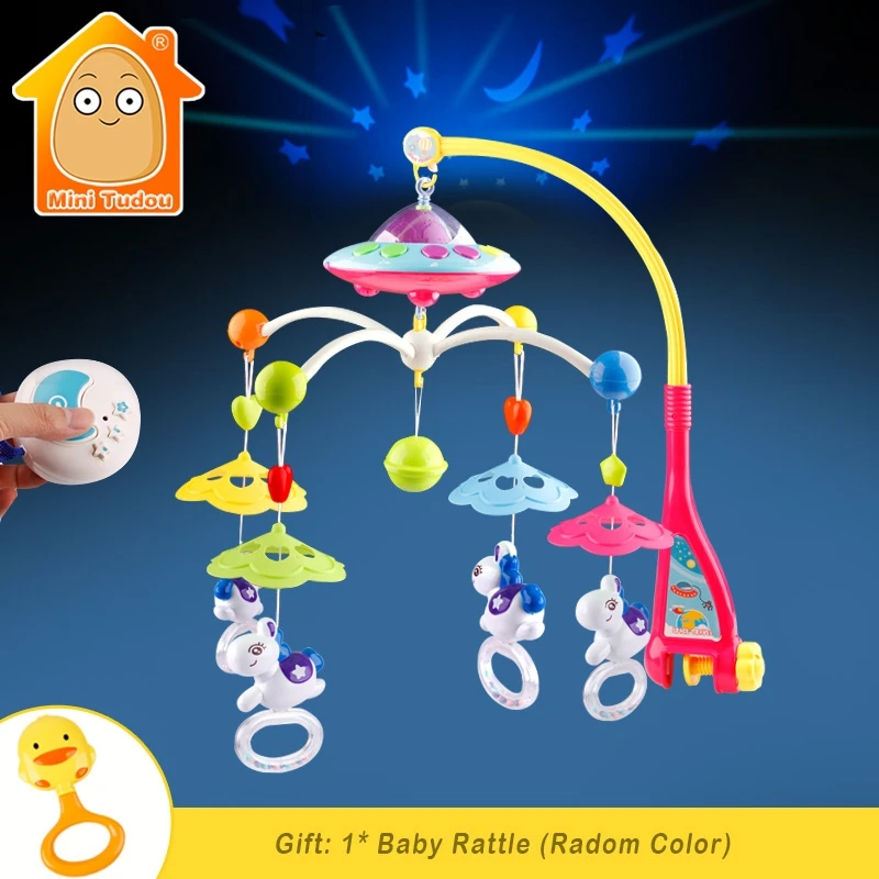 Minitudou игрушки мобиль на кроватку для новорожденных 0 12 месяцев baby toys кроватки mobile