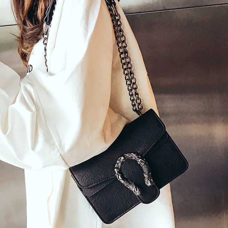 Women Fashion Design Chains Shoulder Bag Luxury PU Leather Female Mini Handbag Holiday Shopping Ladies Flap Crossbody SS3494 (14)