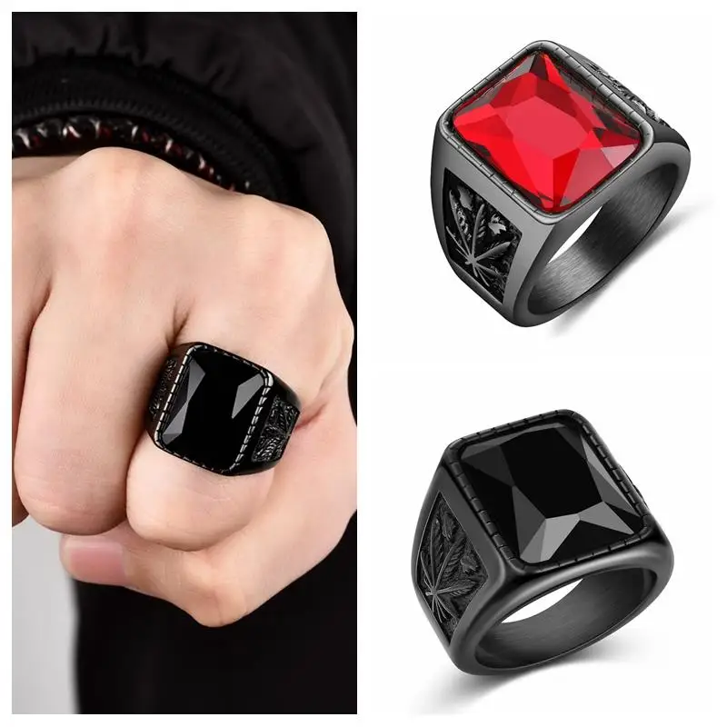 

DALARAN six-color titanium steel retro ring fashion rock style 2019 new boyfriend Valentine's Day gift male accessories