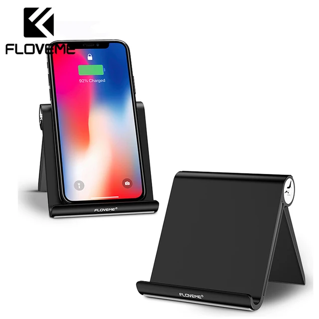 FLOVEME Phone Holder Stand For iPhone X 8 7 For iPad Universal Adjustable Foldable Mobile Phone Tablet Desk Holder Stand Mount