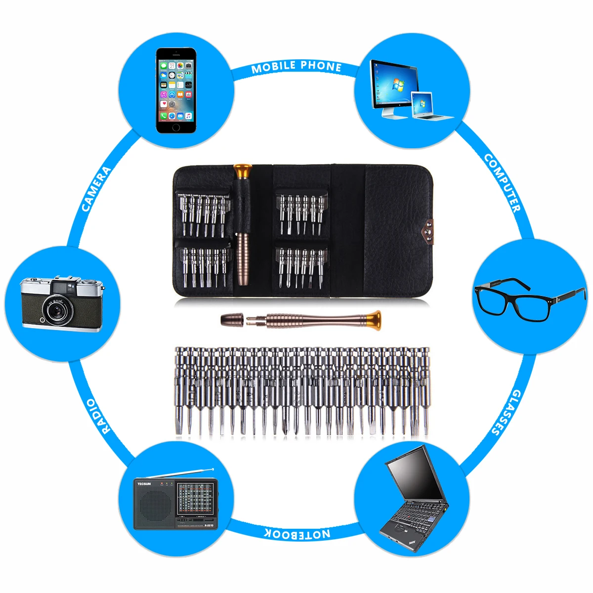 Набор отверток 25 в 1 Torx инструмент для ремонта Набор для iPhone мобильный телефон планшетный ПК по всему миру магазин ручных инструментов