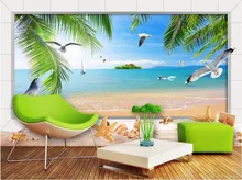 

Custom photo mural 3d wallpaper Hawaii sea scenery decoration painting 3d wall murals wallpaper for living room walls 3 d
