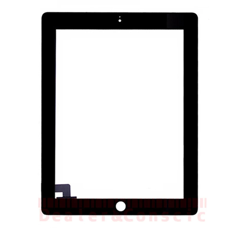 50 шт. DHL Бесплатная (проверено) планшета Сенсорный экран Внешний Панель для Apple iPad 2 A1395 A1396 A1397 спереди Стекло объектива