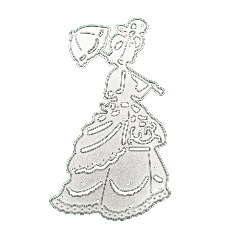 

Princess Metal cutting dies DIY Die Cut Stencil Decorative Scrapbooking Craft Card stencils template