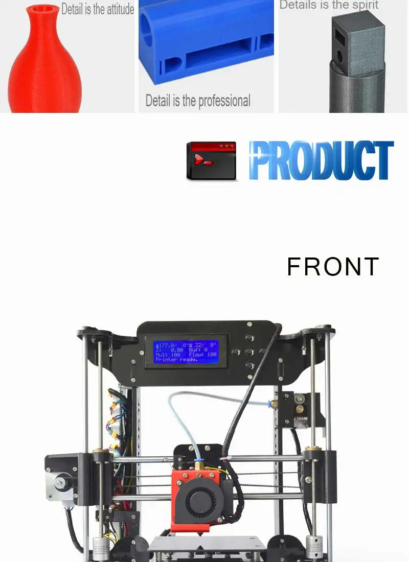 TRONXY XY-100 портативный настольный 3d принтер Набор DIY Набор для самостоятельной сборки высокоточная, алюминиевая Горячая кровать с 8G SD карты нити