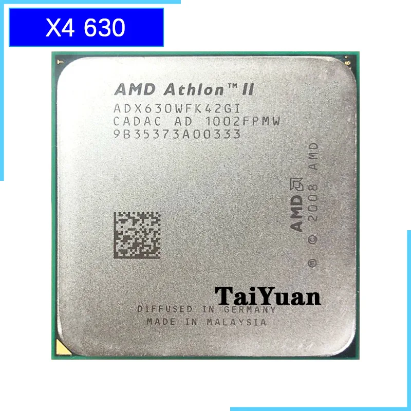 Четырехъядерный процессор AMD Athlon II X4 630 2 8 ГГц ADX630WFK42GI разъем AM3|Процессоры| |