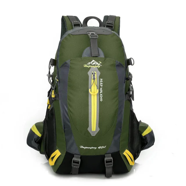 Рюкзак, рюкзак, водонепроницаемый, для скалолазания, 40л, для улицы, спортивная сумка, для путешествий, кемпинга, походов, рюкзак для женщин, рюкзак, походные сумки для мужчин - Цвет: Army Green 40L