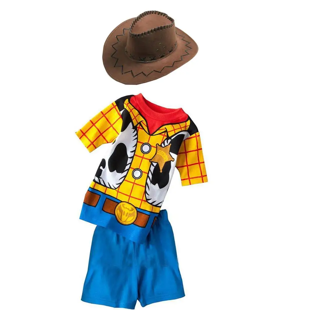 

2019 Cowboy Toy Story Woody Cosplay Costume With Hat For Kid