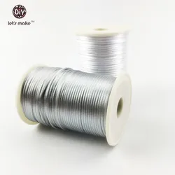 Let's make 200 meter baby teething fitting rop/cord eco-friendly nature fitting rop mom jewelry-baby teether/holder Montessori
