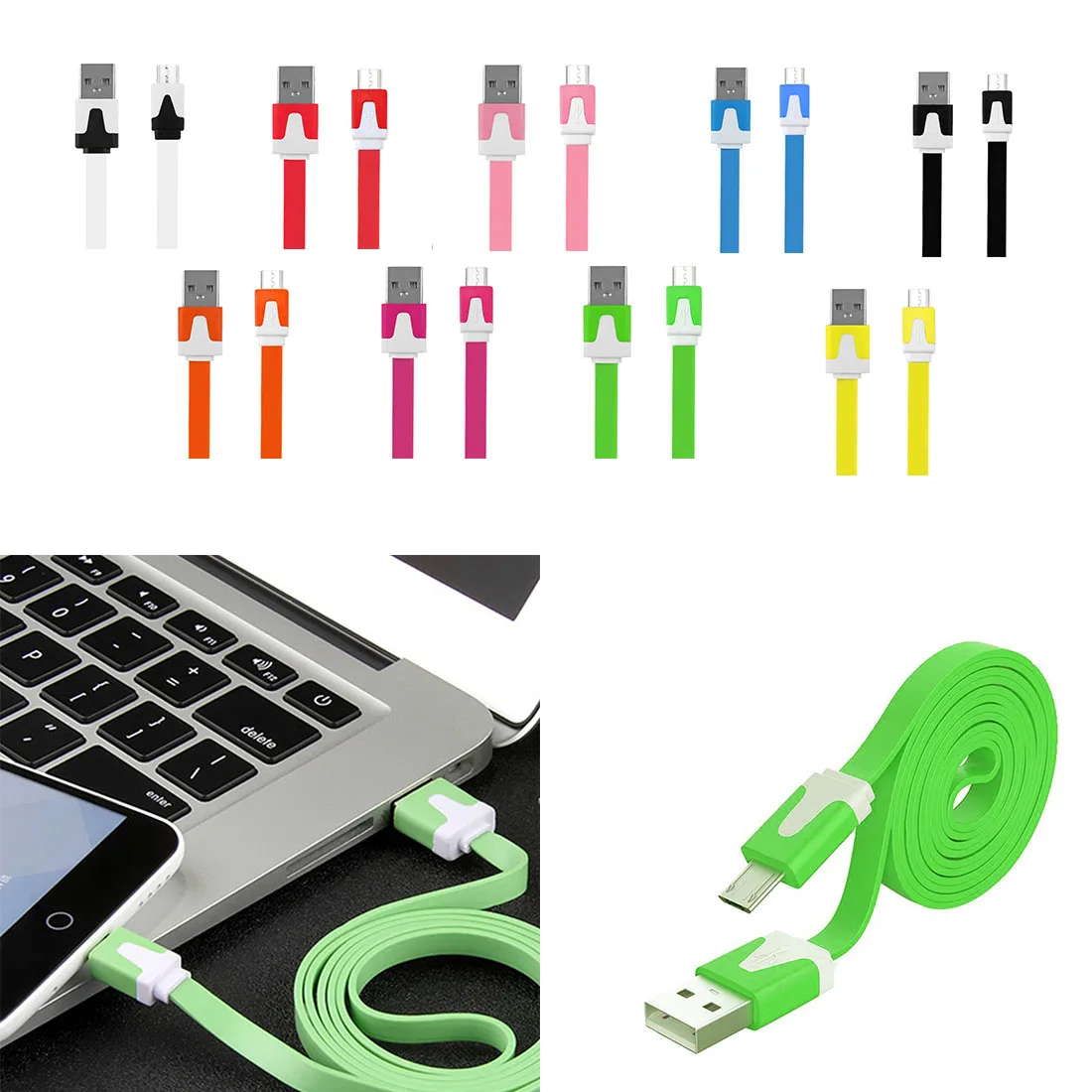Андроид зарядка через usb. Шнуры на андроид плоский. мятная зарядка на андроид купить.