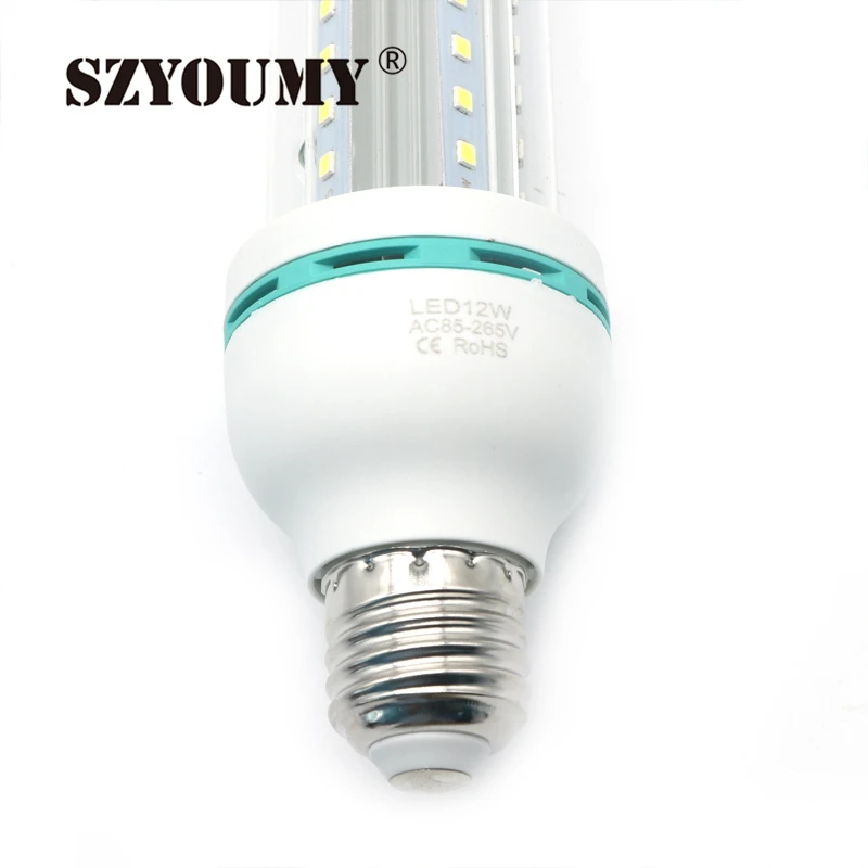 SZYOUMY 50 шт. E27 12 Вт 2835 светодио дный мозоли 60 светодио дный s 2835 smd лампы освещения лампы кукуруза U форма 90 В-245 В Гарантия 2 года