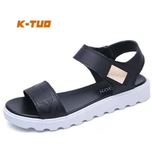 K-TUO Новое поступление Для женщин весна женская обувь уличная спортивная обувь летние кроссовки прогулочные босоножки из натуральной кожи KT-5518