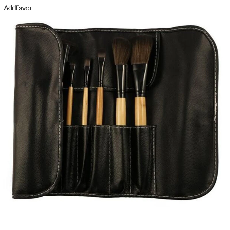 

AddFavor Professional Face Makeup Brush Set Make Up Brushes Blush Eye Shadow Eye Brow Brush with Leather Case Powder Make Up