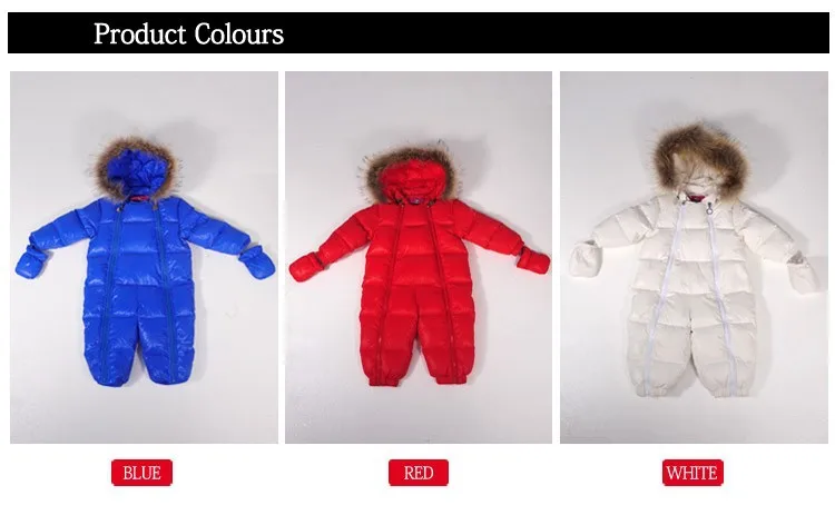 Arvey& Bo/цельное пуховое пальто для малышей Детский комбинезон с воротником из меха енота для мальчиков и девочек, теплый зимний комбинезон для малышей на осень и зиму