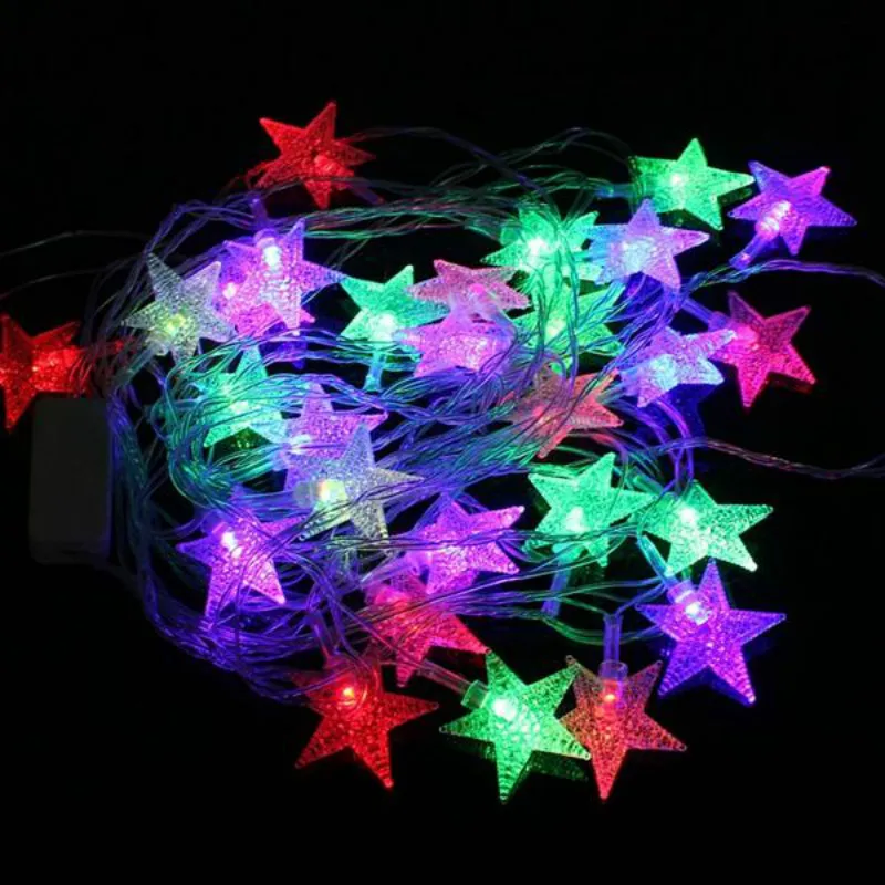 

28LED 5m Multi-color Christmas String Lights xmas Party String Fairy star Light 220V EU PLUG