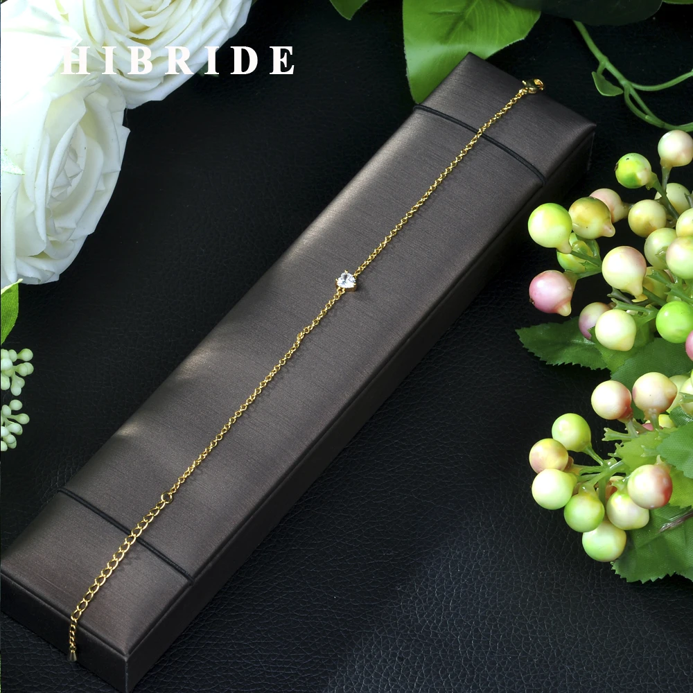 

HIBRIDE Luxury Brand Design Fashion AAA Cubic Zircon Multi-layered Fashion Bracelet Chain Bangle for Women Gift Jewelry B-37