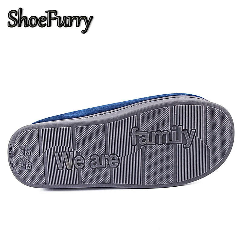 Меховые домашние тапочки ShoeFurry хлопковая обувь мужские зимние 2019 с мультяшным