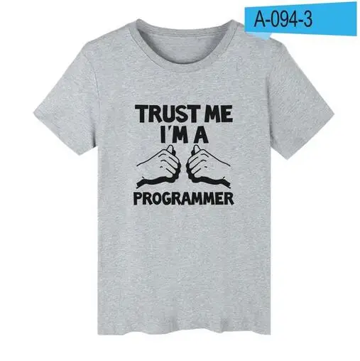 Aikooki phr JAVA Program футболка для мужчин/wo мужчин с коротким рукавом высокого качества в стиле Harajuku Мужская футболка компьютерная программа Повседневный Топ - Цвет: Gray
