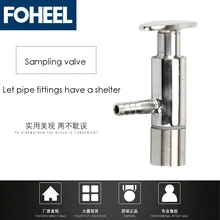 Гигиенические быстрой загрузки клапан отбора проб 304 Проволока из нержавеющей стали клапан отбора проб Еда класса зеркальная полировка Медицинский Клапан