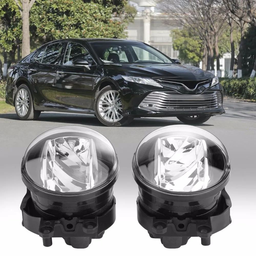 

2pcs 12V Round Auto Car Fog Lamp Driving Daytime Running Light Ultra Bright for Toyota for Lexus 81210-48050 81220-48050